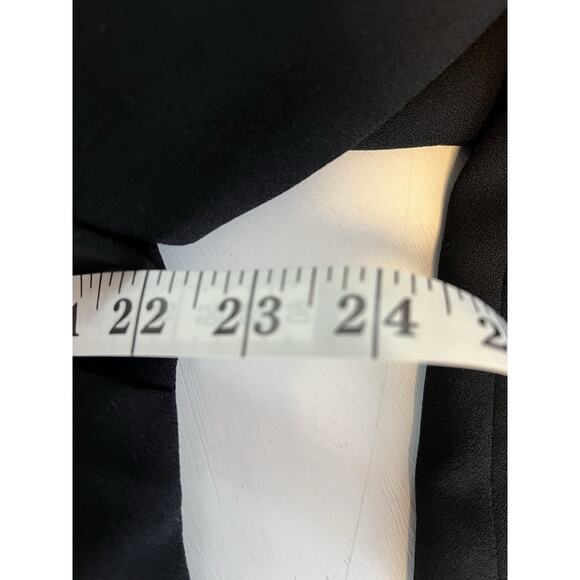 Talbots Black Shift Midi Dress Long Sleeves Cocktail Evening Size 16 Crepe 40”L - Picture 10 of 16